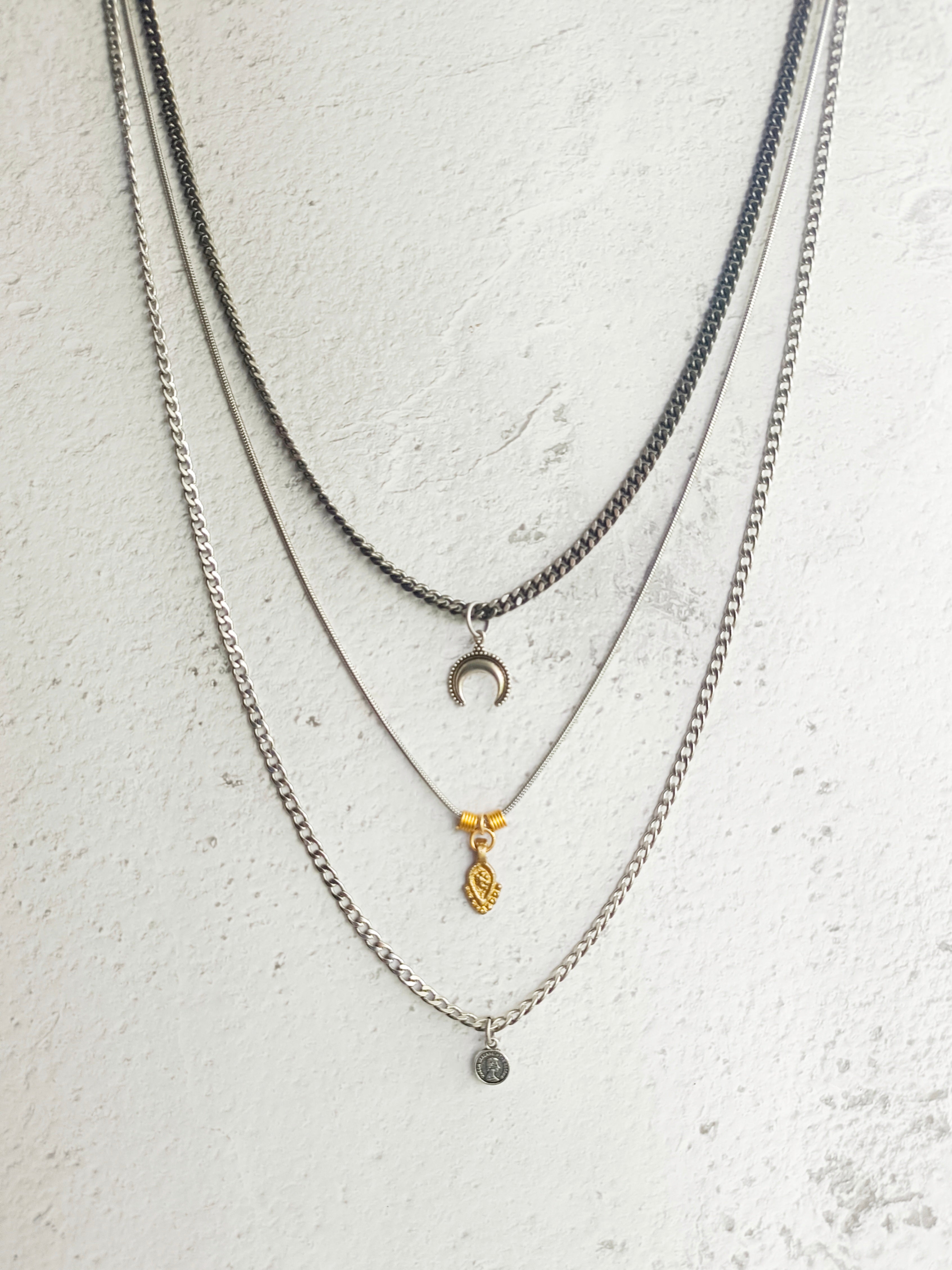 Suraya Layered necklace combined with delicate pendants Soraya 