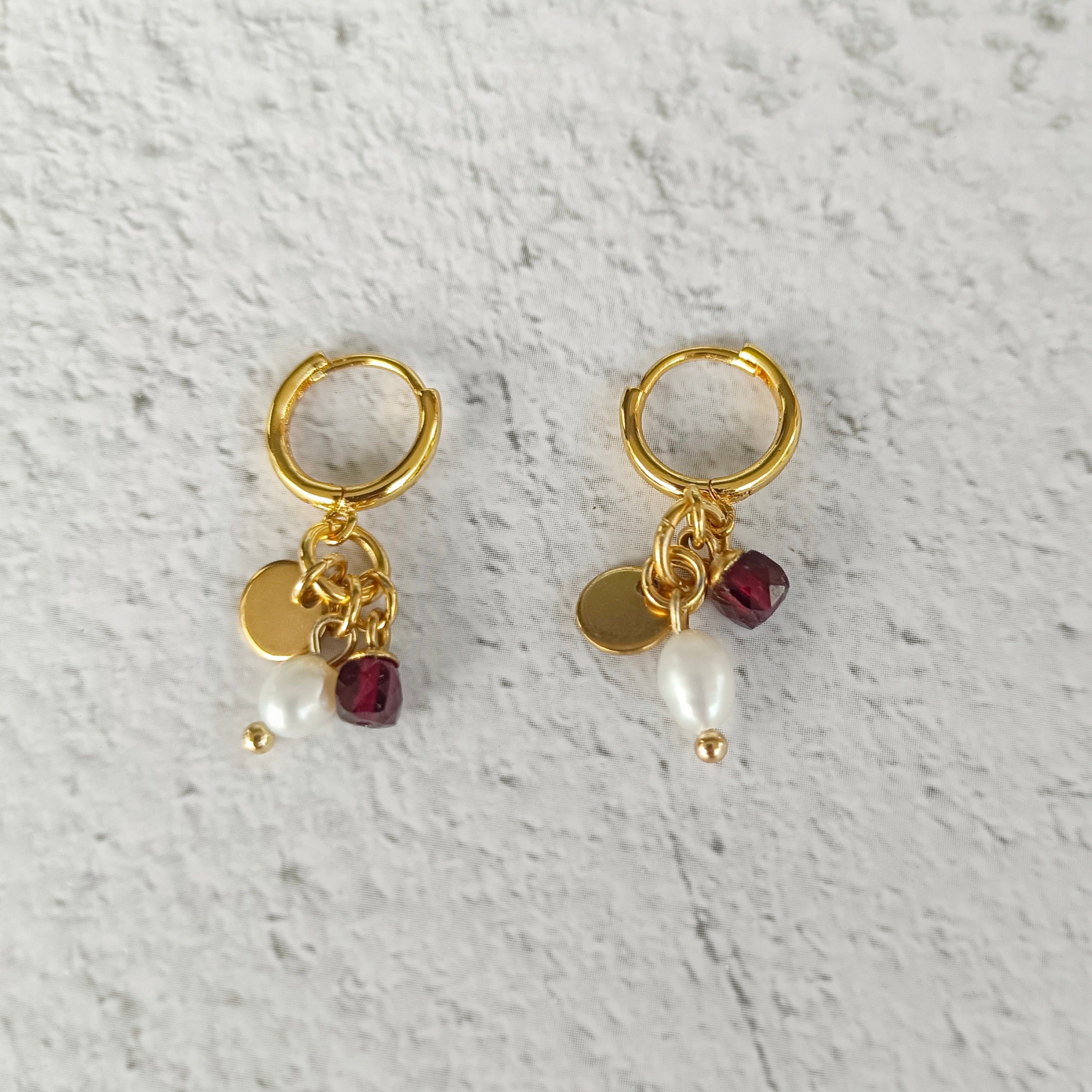 Awad | Shaiva and cone hanging earrings