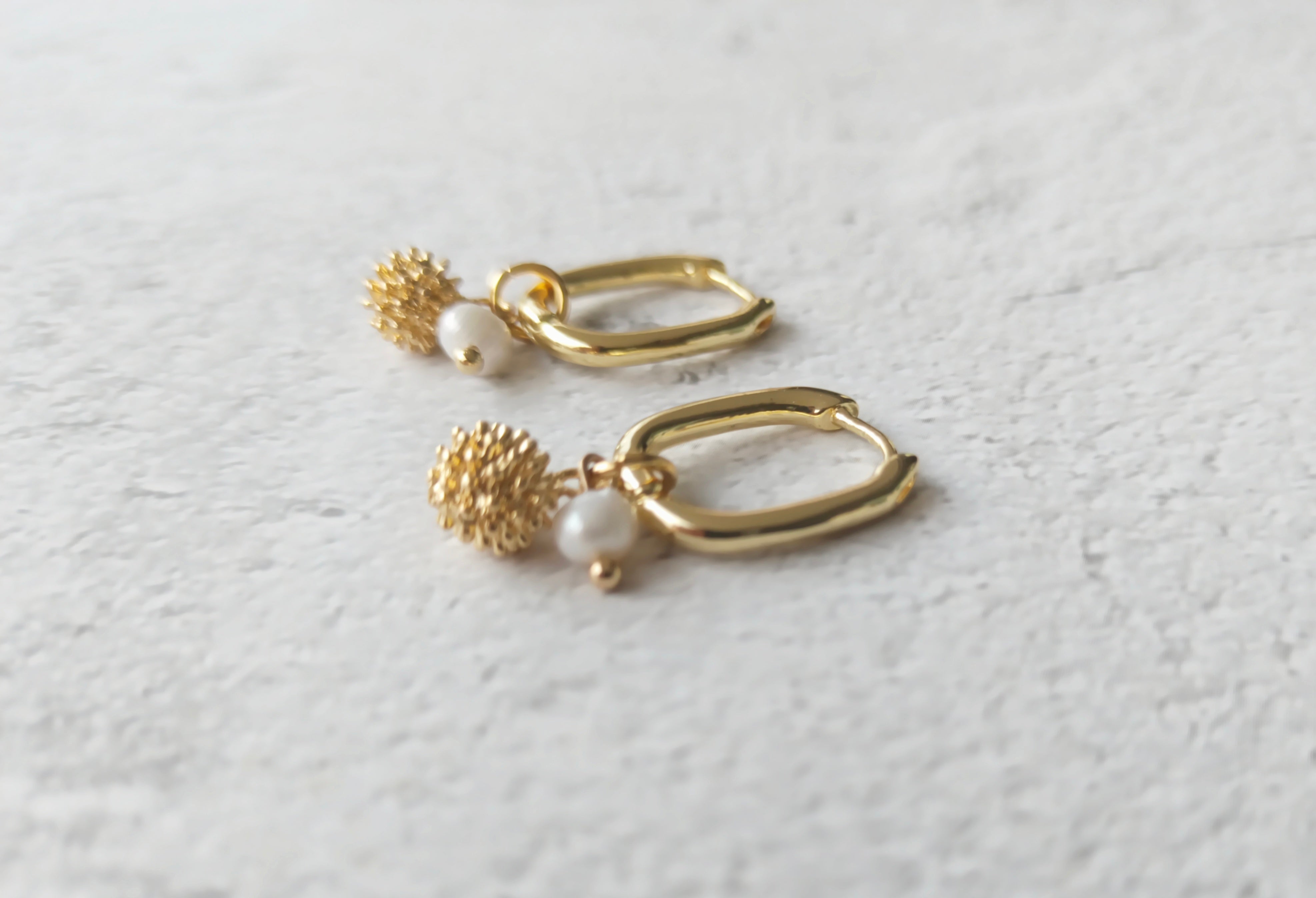 Awad | Shaiva and cone hanging earrings