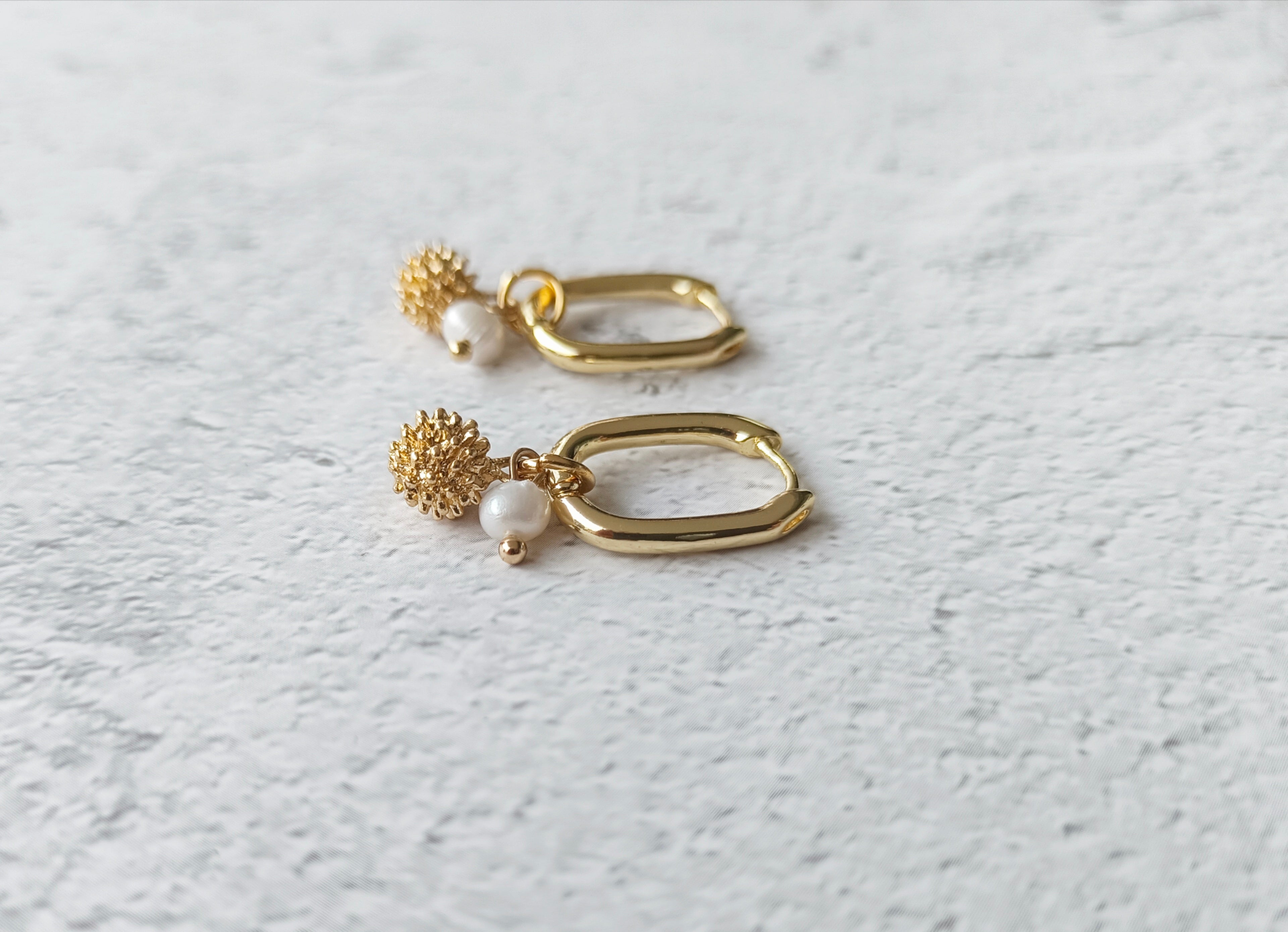 Awad | Shaiva and cone hanging earrings